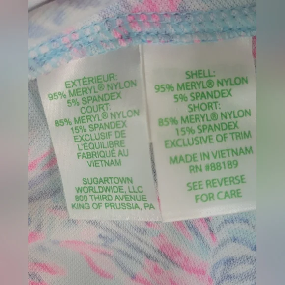 Lilly Pulitzer Luxletic Dress in Blue and Pink Floral - Picture 8 of 12